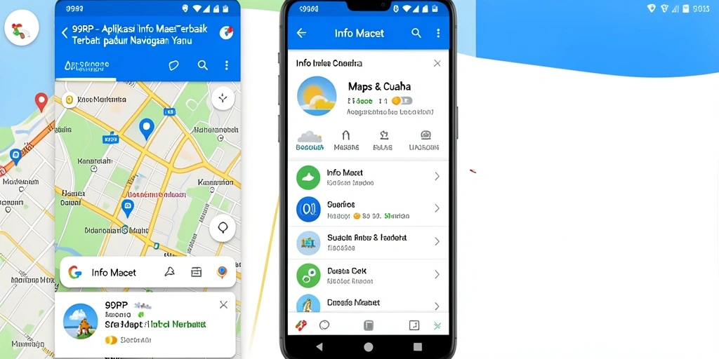 Tampilan antarmuka 99RP yang menampilkan informasi kemacetan lalu lintas.