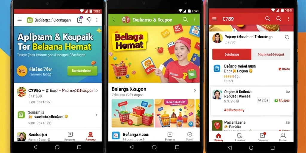 Antarmuka C789 menampilkan berbagai promo dan kupon menarik.