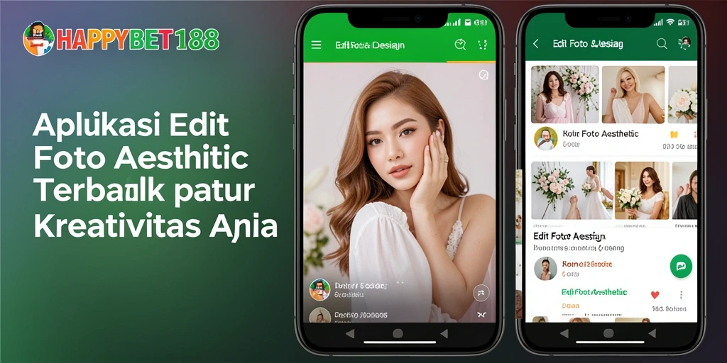 Antarmuka pengguna <strong>HAPPYBET188</strong> untuk Edit Foto Aesthetic.