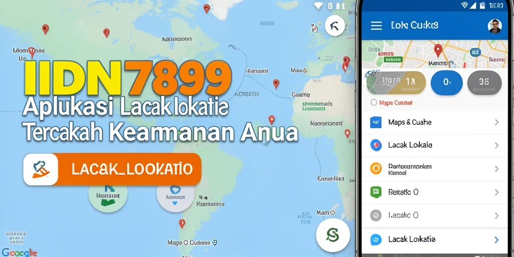 Antarmuka pengguna IDN789 yang intuitif menampilkan lokasi secara real-time.