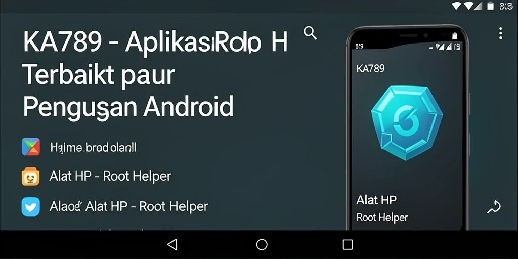 Antarmuka KA789 yang sederhana dan efektif untuk rooting.