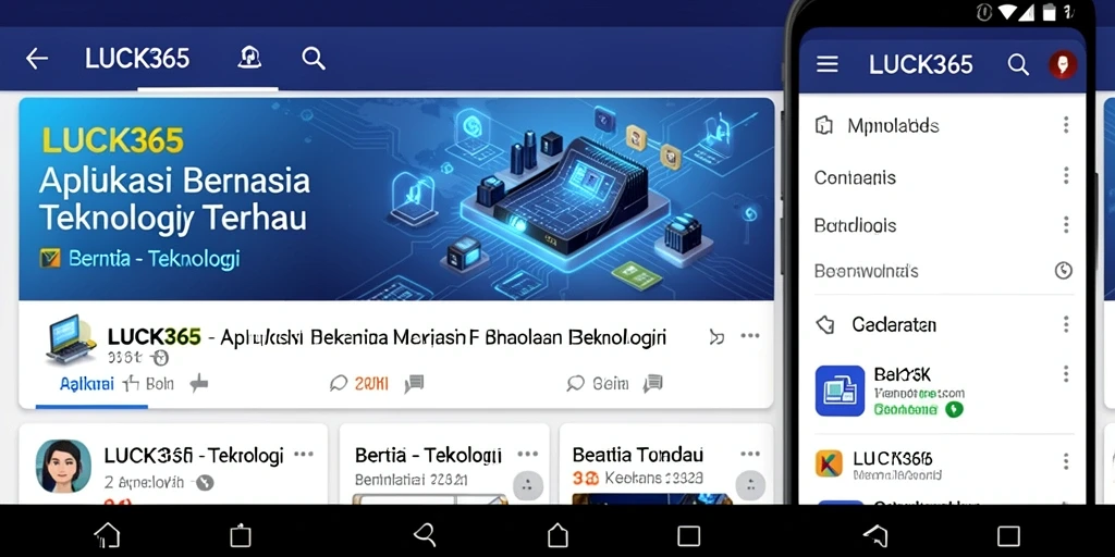 Antarmuka aplikasi LUCK365 yang modern dan informatif.