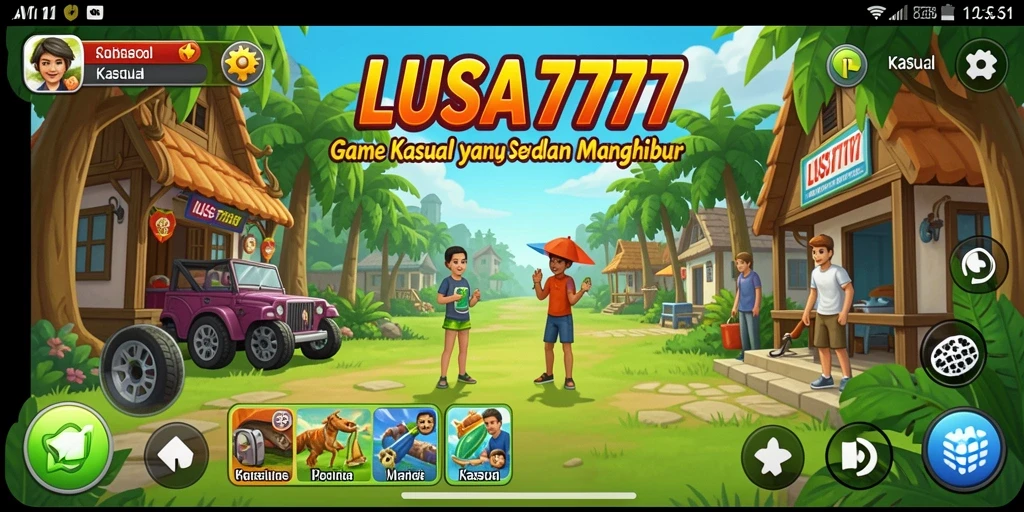 Tampilan antarmuka LUSA777 yang mengasyikkan dan penuh warna.