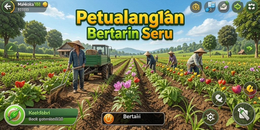 Antarmuka pengguna MAHKOTA188 yang memukau, penuh warna dan jelas.